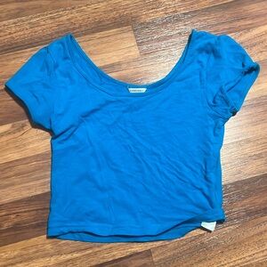 Blue Crop Top